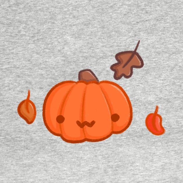 Super Cute Autumn Pumpkin - Kawaii Pumpkin by perdita00